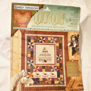 Daisy Kingdom Toy Tree Christmas Folk Art Quick Quilt Kit #37303 Fabric 36 x 45